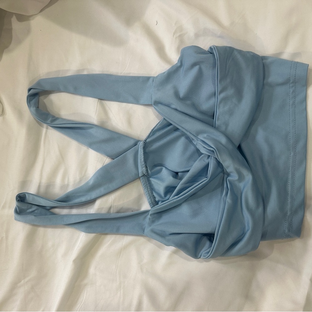 SHEIN Blue Casual Top with Soft Cotton Feel